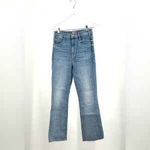 MOTHER The Hustler Ankle Fray Jeans in One Last Trip Wash Size 27